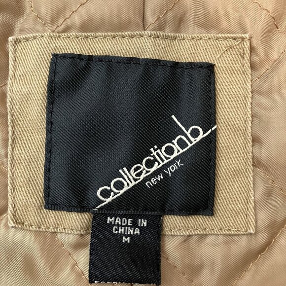 Collection B Tan Hooded Lightweight Full Zip Jacket Size M - Picture 5 of 8